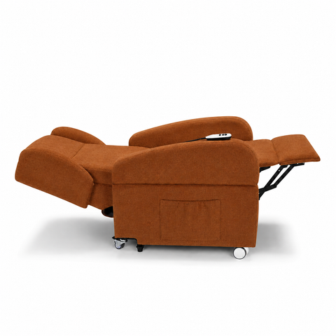 Poltrona elettrica relax 4 Motori Atlanta con Sistema LIFT, Kit Optional Tavolino e Kit Optional Batteria