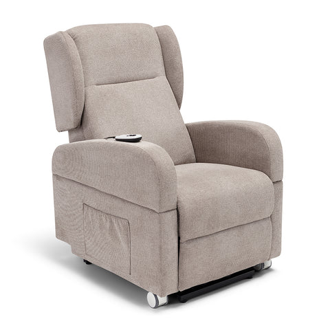 Poltrona elettrica relax 4 Motori Atlanta con Sistema LIFT, Kit Optional Tavolino e Kit Optional Batteria
