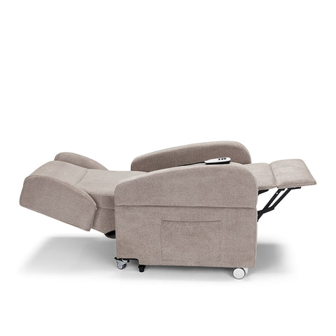 Poltrona elettrica relax 4 Motori Atlanta con Sistema LIFT, Kit Optional Tavolino e Kit Optional Batteria