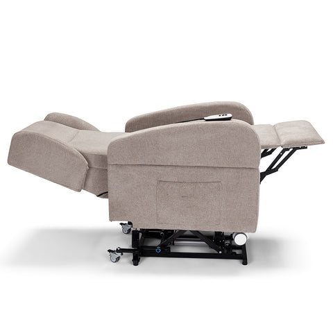 Poltrona elettrica relax 4 Motori Atlanta con Sistema LIFT, Kit Optional Tavolino e Kit Optional Batteria