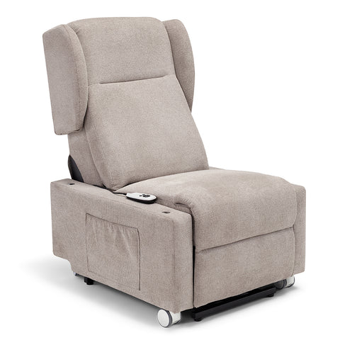 Poltrona elettrica relax 4 Motori Atlanta con Sistema LIFT, Kit Optional Tavolino e Kit Optional Batteria