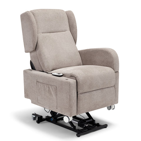 Poltrona elettrica relax 4 Motori Atlanta con Sistema LIFT, Kit Optional Tavolino e Kit Optional Batteria