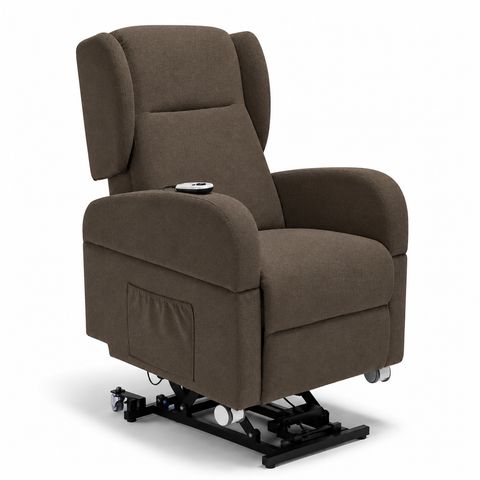 Poltrona elettrica relax 4 Motori Atlanta con Sistema LIFT, Kit Optional Tavolino e Kit Optional Batteria