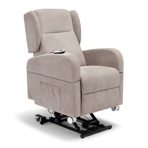 Poltrona elettrica relax 4 Motori Atlanta con Sistema LIFT, Kit Optional Tavolino e Kit Optional Batteria