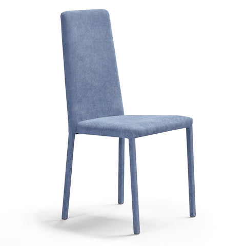 Sedia imbottita BETTY PLUS per sala da pranzo in tessuto velluto Design moderno