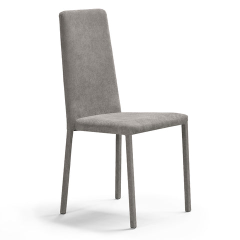 Sedia imbottita BETTY PLUS per sala da pranzo in tessuto velluto Design moderno