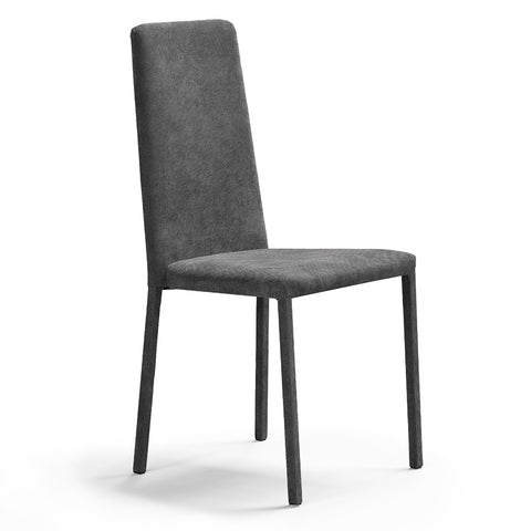 Sedia imbottita BETTY PLUS per sala da pranzo in tessuto velluto Design moderno