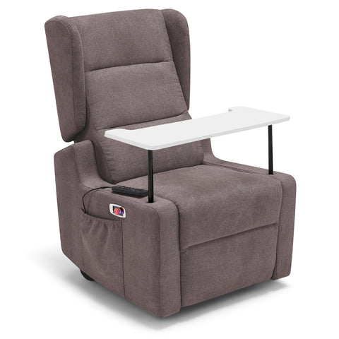 Poltrona elettrica relax Bilbao 4 motori con Batteria, Drive System, Vibromassaggio, Sistema Riscaldante e Kit Optional Tavolino Legge 104