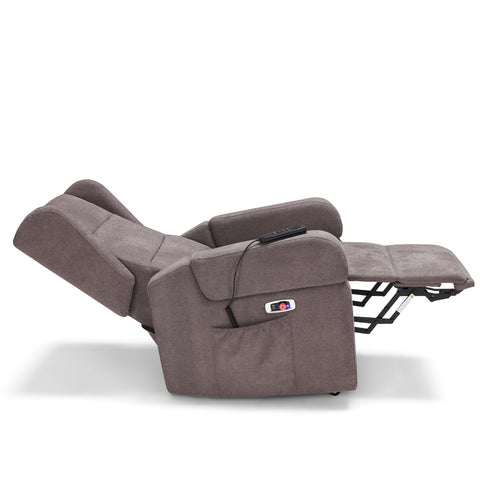 Poltrona elettrica relax Bilbao 4 motori con Batteria, Drive System, Vibromassaggio, Sistema Riscaldante e Kit Optional Tavolino Legge 104