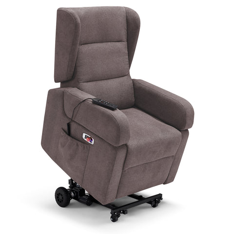 Poltrona elettrica relax Bilbao 4 motori con Batteria, Drive System, Vibromassaggio, Sistema Riscaldante e Kit Optional Tavolino Legge 104