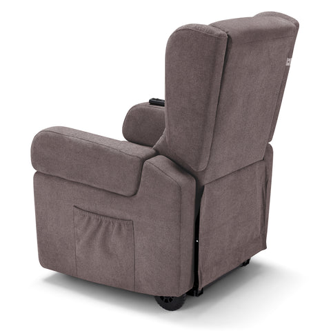Poltrona elettrica relax Bilbao 4 motori con Batteria, Drive System, Vibromassaggio, Sistema Riscaldante e Kit Optional Tavolino Legge 104