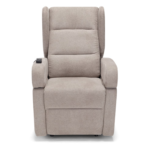 Poltrona elettrica relax Bilbao 4 motori con Batteria, Drive System, Vibromassaggio, Sistema Riscaldante e Kit Optional Tavolino Legge 104