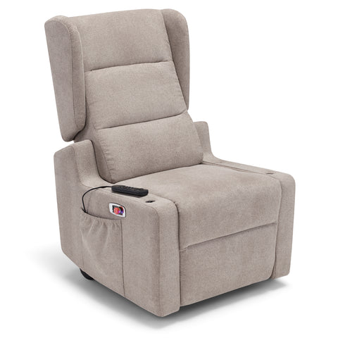 Poltrona elettrica relax Bilbao 4 motori con Batteria, Drive System, Vibromassaggio, Sistema Riscaldante e Kit Optional Tavolino Legge 104