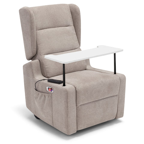 Poltrona elettrica relax Bilbao 4 motori con Batteria, Drive System, Vibromassaggio, Sistema Riscaldante e Kit Optional Tavolino Legge 104