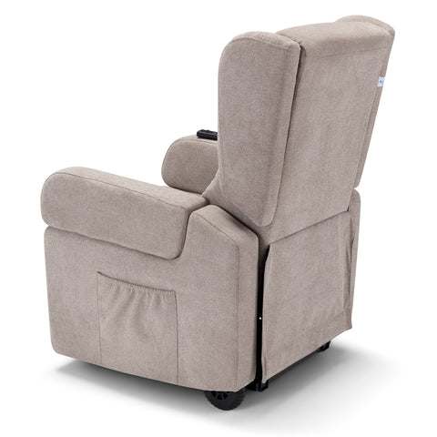 Poltrona elettrica relax Bilbao 4 motori con Batteria, Drive System, Vibromassaggio, Sistema Riscaldante e Kit Optional Tavolino Legge 104