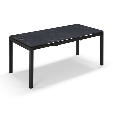 Tavolo da pranzo allungabile 110x70 modello BORA top in grès ceramico top in grès ceramico