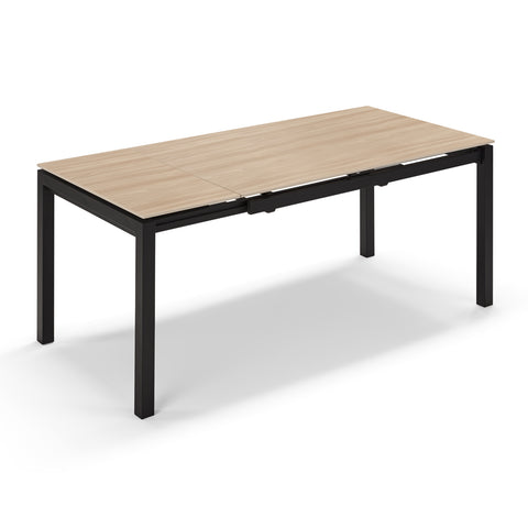 Tavolo da pranzo allungabile 130x80 modello BORA top in grès ceramico