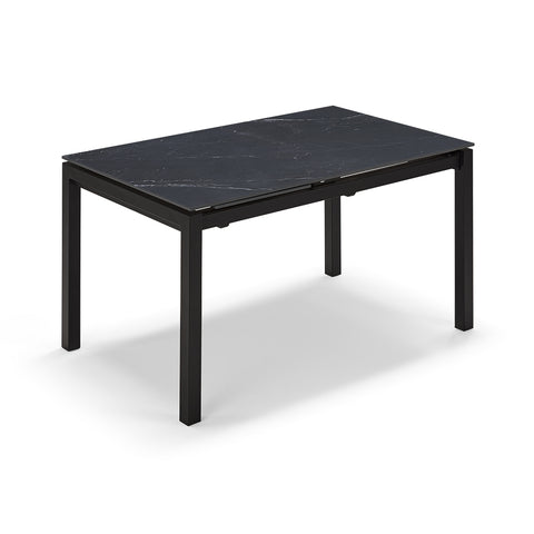 Tavolo da pranzo allungabile 130x80 modello BORA top in grès ceramico