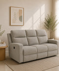 Cesena divano relax elettrico 2 posti in tessuto con le due sedute esterne reclinabili, schienali ergonomici e comfort superiore