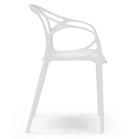 Sedia in polipropilene CHIARA impilabile Design moderno da Interno/Esterno