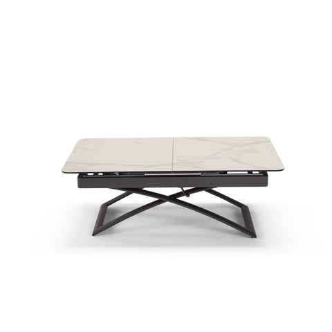 Tavolo allungabile salvaspazio CRONO 120x75 allungabile centralmente fino a 150cm e regolabile in altezza