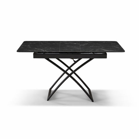 Tavolo allungabile salvaspazio CRONO 120x75 allungabile centralmente fino a 150cm e regolabile in altezza