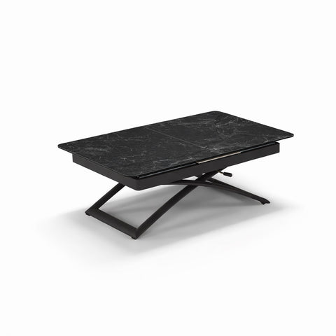 Tavolo allungabile salvaspazio CRONO 120x75 allungabile centralmente fino a 150cm e regolabile in altezza