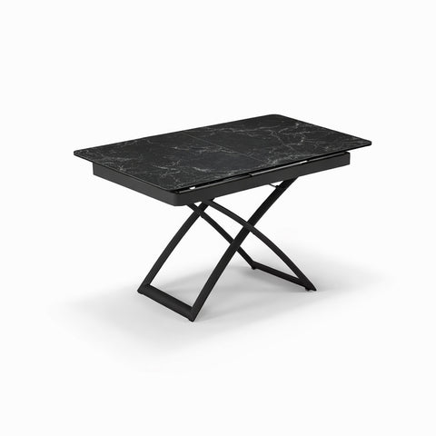 Tavolo allungabile salvaspazio CRONO 120x75 allungabile centralmente fino a 150cm e regolabile in altezza