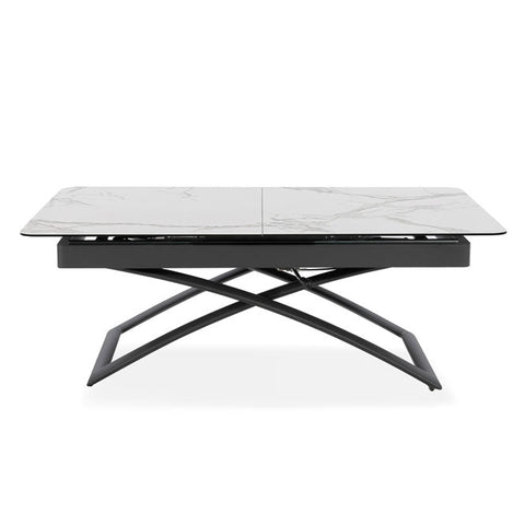 Tavolo allungabile salvaspazio CRONO 120x75 allungabile centralmente fino a 150cm e regolabile in altezza