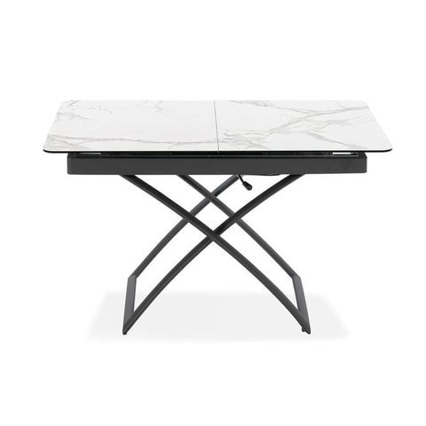 Tavolo allungabile salvaspazio CRONO 120x75 allungabile centralmente fino a 150cm e regolabile in altezza