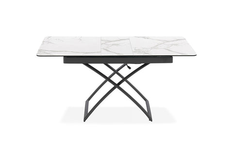 Tavolo allungabile salvaspazio CRONO 120x75 allungabile centralmente fino a 150cm e regolabile in altezza