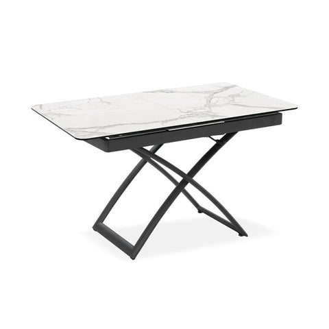 Tavolo allungabile salvaspazio CRONO 120x75 allungabile centralmente fino a 150cm e regolabile in altezza