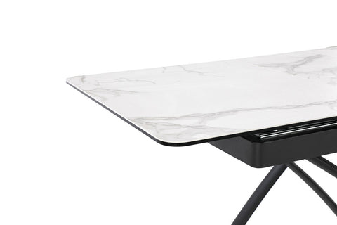 Tavolo allungabile salvaspazio CRONO 120x75 allungabile centralmente fino a 150cm e regolabile in altezza