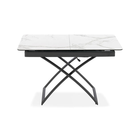 Tavolo allungabile salvaspazio CRONO 120x75 allungabile centralmente fino a 150cm e regolabile in altezza