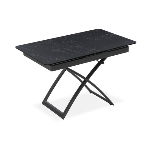 Tavolo allungabile salvaspazio CRONO 120x75 allungabile centralmente fino a 150cm e regolabile in altezza