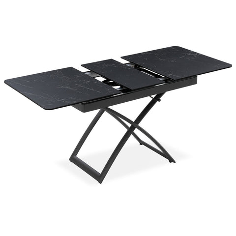 Tavolo allungabile salvaspazio CRONO 120x75 allungabile centralmente fino a 150cm e regolabile in altezza