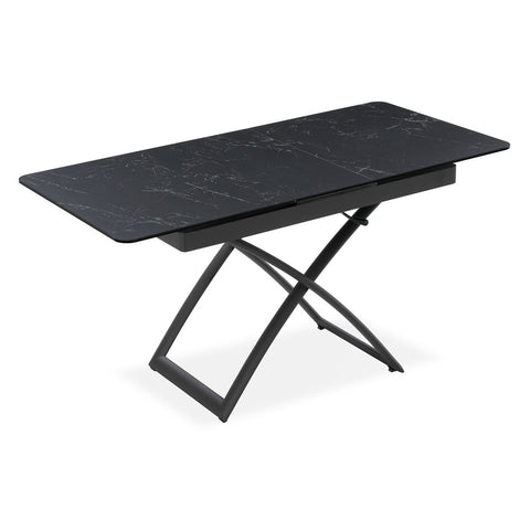 Tavolo allungabile salvaspazio CRONO 120x75 allungabile centralmente fino a 150cm e regolabile in altezza