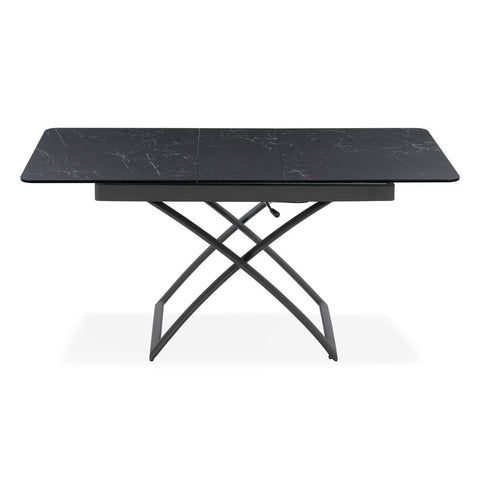 Tavolo allungabile salvaspazio CRONO 120x75 allungabile centralmente fino a 150cm e regolabile in altezza