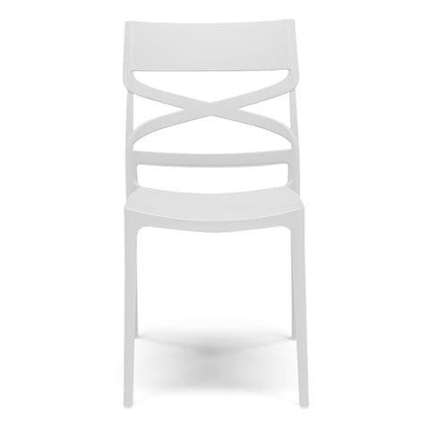 Sedia in polipropilene Flow impilabile Design moderno da Interno/Esterno