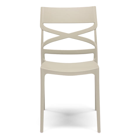 Sedia in polipropilene Flow impilabile Design moderno da Interno/Esterno