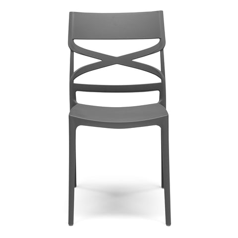 Sedia in polipropilene Flow impilabile Design moderno da Interno/Esterno