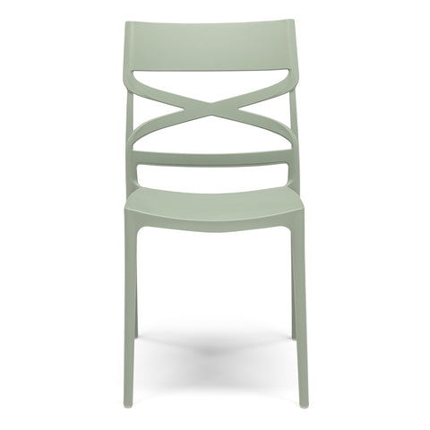 Sedia in polipropilene Flow impilabile Design moderno da Interno/Esterno