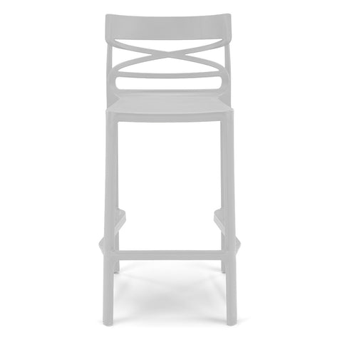 Sgabello in polipropilene Flow 100% Made in Italy sg. seduta da 75