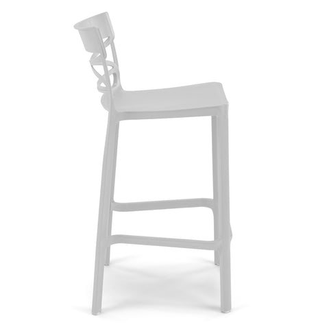 Sgabello in polipropilene Flow 100% Made in Italy sg. seduta da 75
