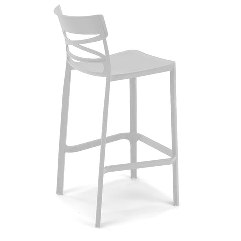 Sgabello in polipropilene Flow 100% Made in Italy sg. seduta da 75