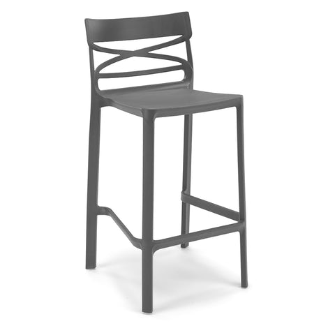 Sgabello in polipropilene Flow 100% Made in Italy sg. seduta da 65