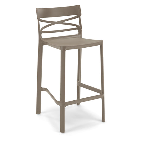 Sgabello in polipropilene Flow 100% Made in Italy sg. seduta da 65