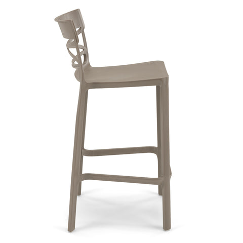 Sgabello in polipropilene Flow 100% Made in Italy sg. seduta da 75
