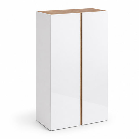 Scarpiera multifunzionale linea FRAME con 2 ante e 5 ripiani