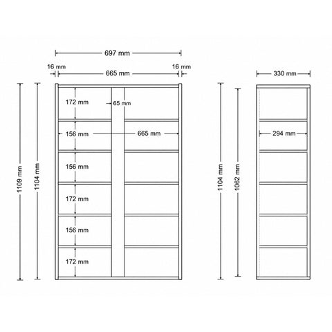 Scarpiera multifunzionale linea FRAME con 2 ante e 5 ripiani
